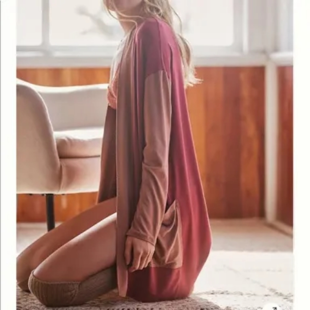 NWOT Anthro Color Block Robe